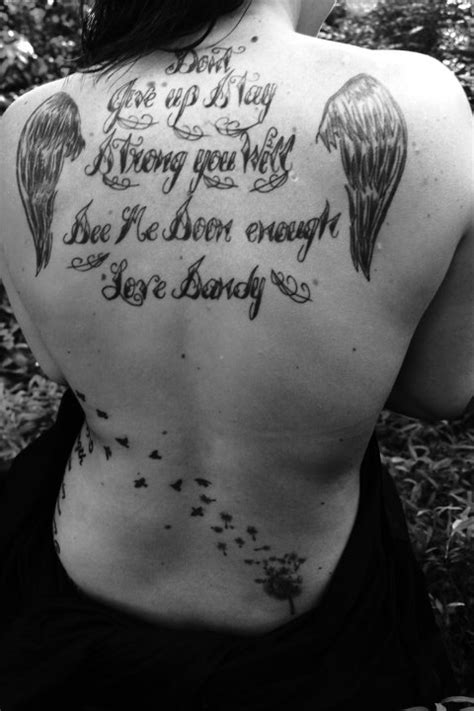 Words And Angel Wings Tattoo Tattoomagz › Tattoo Designs Ink