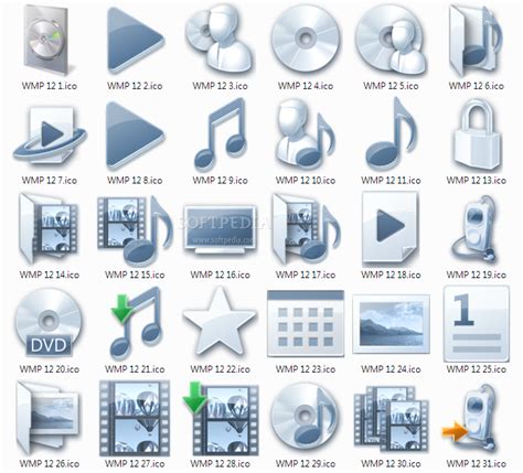 Download Windows Media Player 12 Icons