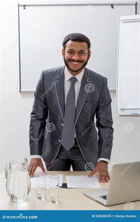 Successful Manager In His Office Stock Image Image Of Entrepreneur