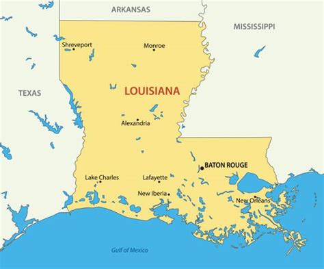 Map Of Louisiana Coastal Cities Nar Media Kit