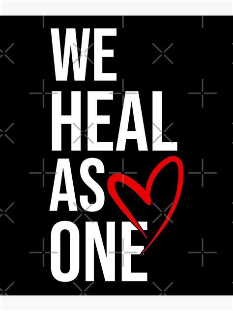 We Heal As One Poster For Sale By Kleynard Agustin Redbubble