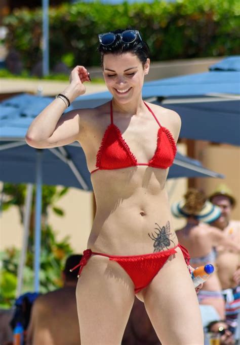 Jaimie Alexander In A Red Bikini At The Pool In Cancun May The Best Porn Website