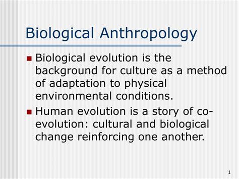 Ppt Biological Anthropology Powerpoint Presentation Free Download