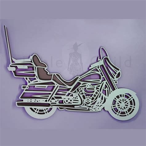 Cool 3d Harley Ultra Layered Motorcycle Svg Fable And Guild