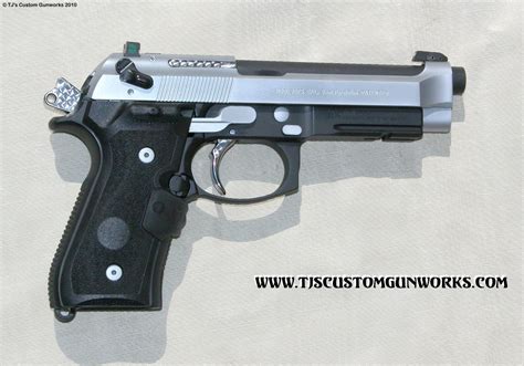 2 Tone Hard Chrome Beretta M9a1 92fs Full Custom