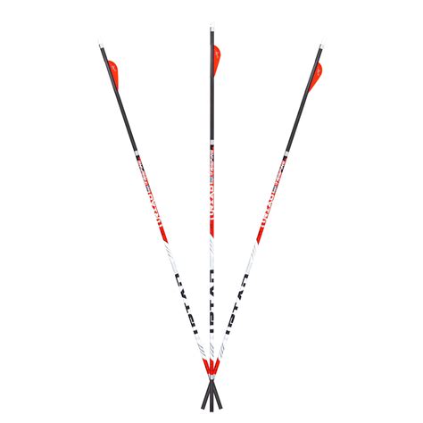 Carbon Express Arrows Maxima Triad Red Zone 6 Pack Fletched Shafts 300