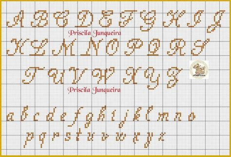 Monogramas De Letras Cursivas Em Ponto Cruz Ponto Cruz Andreia Images