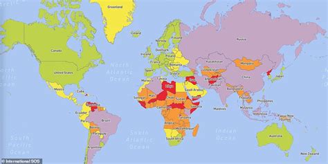464750 bytes (453.86 kb), map dimensions: The most dangerous countries in the world for 2021 revealed | Daily Mail Online
