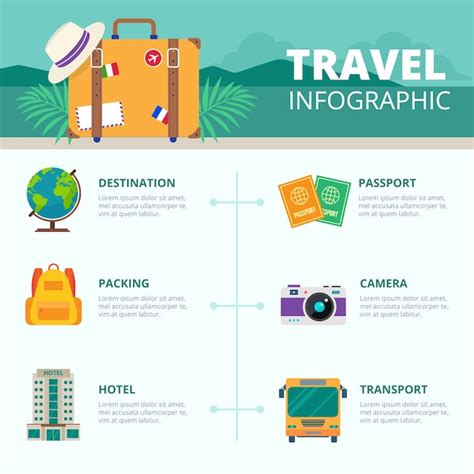 Download Vector Travel Infographics With Graphics Vectorpicker