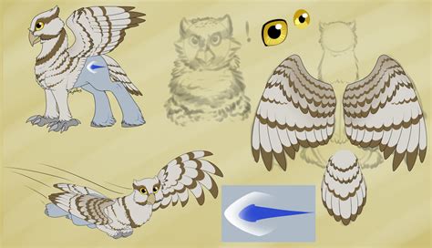 1650065 Safe Artistmythpony Oc Oc Only Hippogriff Owl