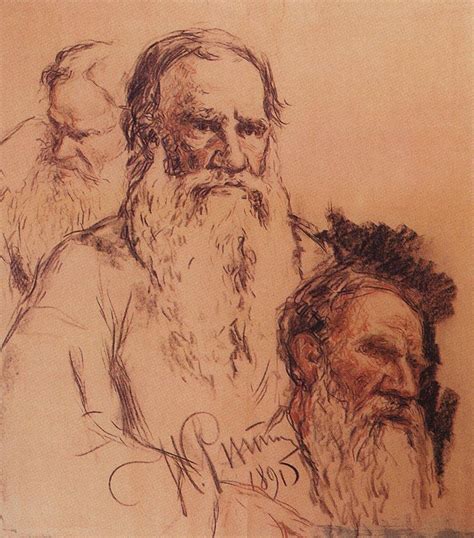 Sketches Of Leo Tolstoy 1891 Ilya Repin
