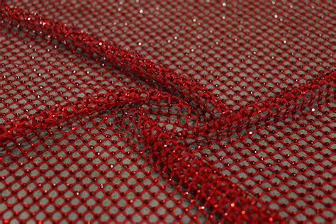 Rhinestone Mesh Fabric 2213323