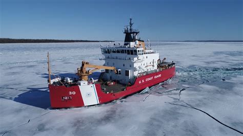 Watch Coast Guard Cutter Churning Through Great Lakes Ice Detroit