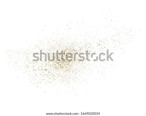 Gold Glitter Splash On White Background Stock Vector Royalty Free