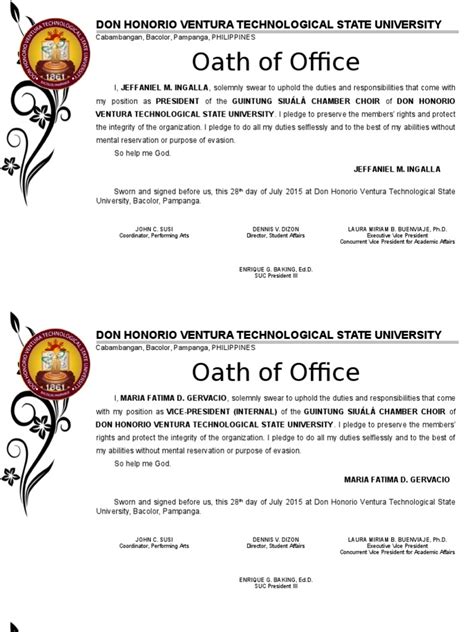 Oath Of Office Oath Of Office Practice Of Law