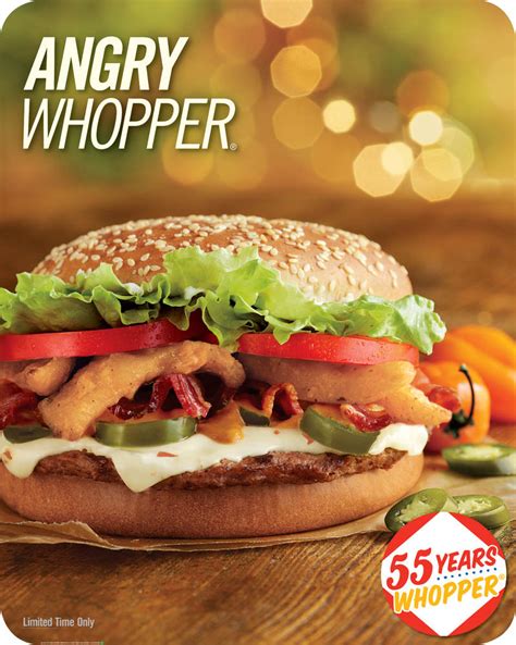 At my local burger king (according to their mobile ordering menu), the whopper jr. Whopper's 55th Anniversary: Burger King Celebrates With 3 ...