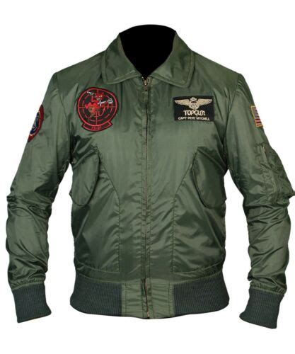 Tom Cruise Top Gun Maverick Flight Bomber Nylon Jacket Jet Pilot Jacket