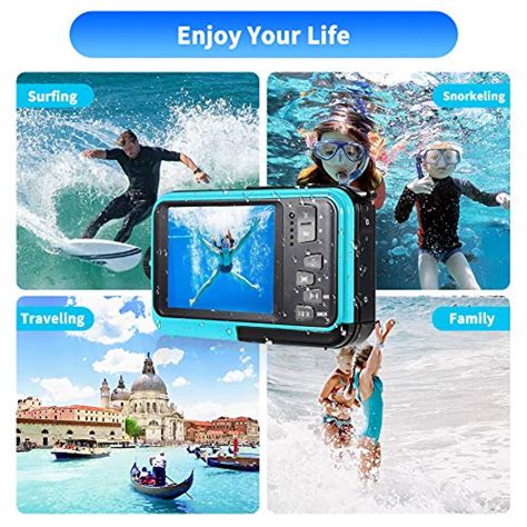 Waterproof Camera Full Hd 2 7k 48 Mp Underwater Camera Video Recorder Selfie Dual Screens 16x