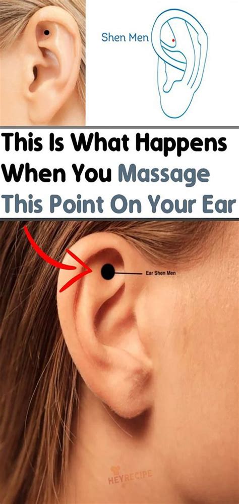 this is what happens when you massage this point on your ear with images how to relieve