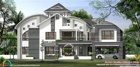 Open floor plans are a signature characteristic of this style. Luxury ultra modern home in 7900 sq-ft - Kerala home ...