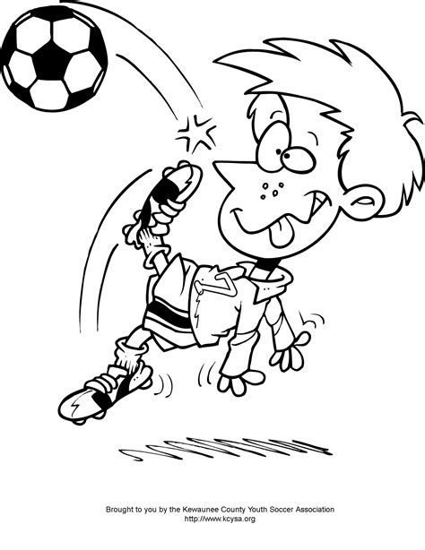 Printable Soccer Coloring Pages Coloring Home
