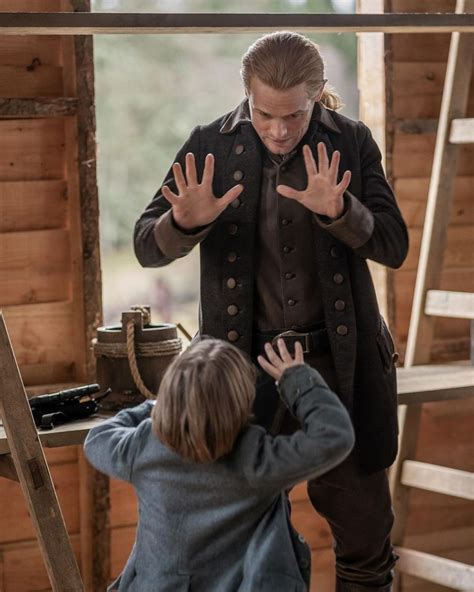 New Still Of Sam Heughan In Outlander Season 6 Outlander Online