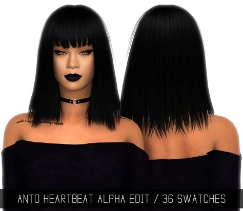 Simpliciaty Anto S Heartbeat Hair Retextured Sims 4 Hairs