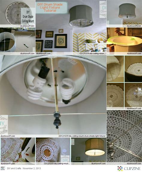 Your light cover is ready. DIY Ceiling Mount Drum Shade Light Fixture Cover | DiY ...