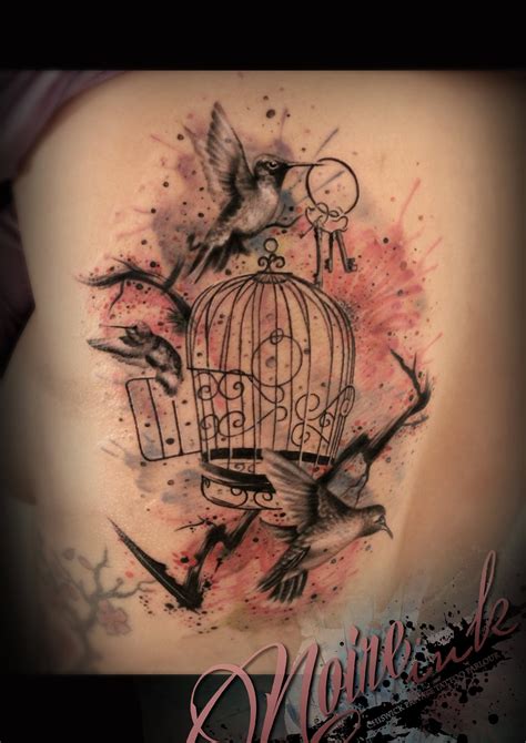Bird And Cage Tattoos Half Sleeve Tattoo Site