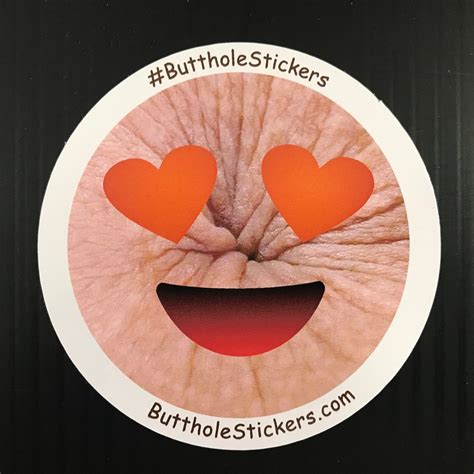 Emoji Butthole Stickers New Stickers Added Prank Gag Gift Etsy Ireland