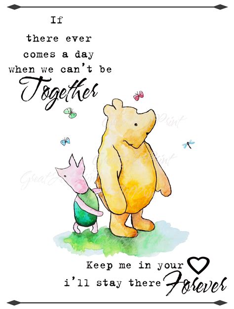 Truly, everyone loves great winnie the pooh quotes. Winnie the Pooh quote poster together forever Poster ...