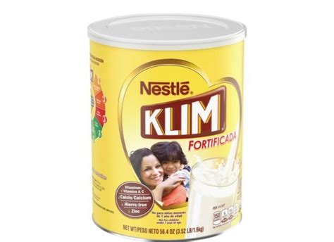 Nestle Klim Fortificada Net Wt 5640z 352 Lbdry Whole Milk Powder