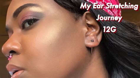 My Ear Stretching Journey 12 Gauge Start Off Youtube