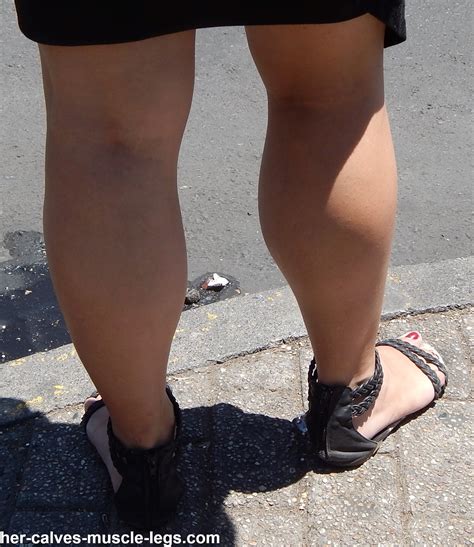 Her Calves Muscle Legs Massive Calves On The Street