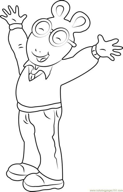 Arthur Coloring Page For Kids Free Arthur Printable Coloring Pages