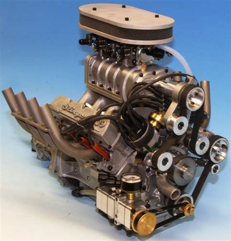 Model V8 14 Scale Working Engine Engineering Motor Engine V8 Engine
