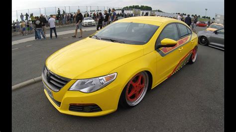 Vw Passat Cc Compilation 2 Yellow And White Colour Lowered Showcars