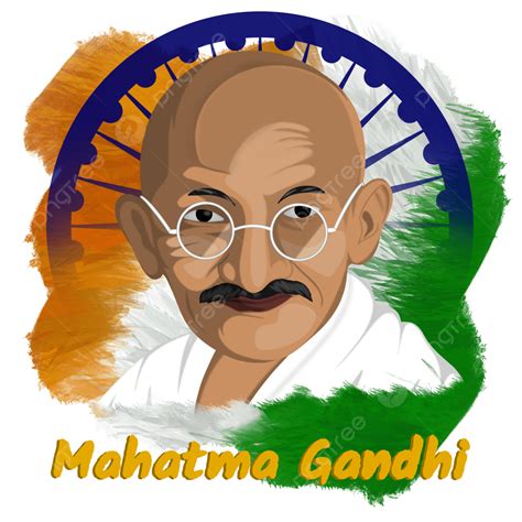 Mahatma Gandhi Clipart Vector Png Free Vector Design