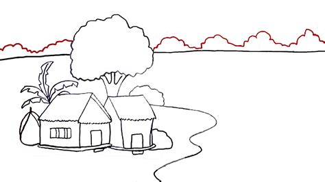 Easy Landscape To Draw For Kids How To Draw Landscape