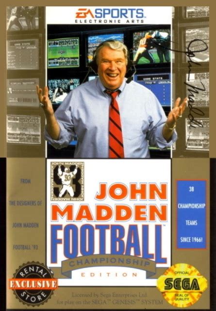 John Madden Football Championship Edition Ocean Of Games
