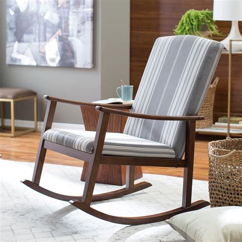 $30.00 coupon applied at checkout. Belham Living Holden Striped Modern Rocking Chair - Indoor Rocking Chairs at Hayneedle