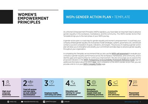 Weps Gender Action Plan Template Weps