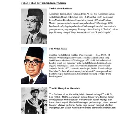 Foto Biografi Tokoh Dunia Tunku Abdul Rahman Bapak Kemerdekaan Malaysia