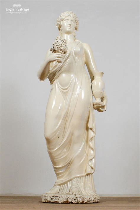 Plaster Statue Of A Lady In Georgian Style