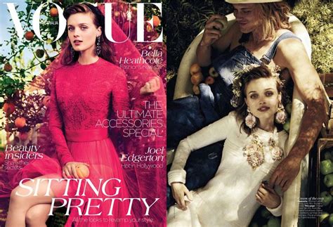 Bella Heathcote Dons Romantic Looks For Vogue Australias September