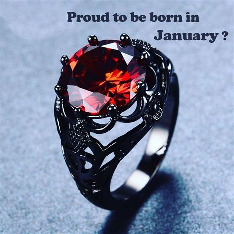 January Birthstone Garnet Ring January Birth Stone January