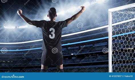 Hispanic Soccer Player Celebrating A Goal Stock Photo Image 41227837