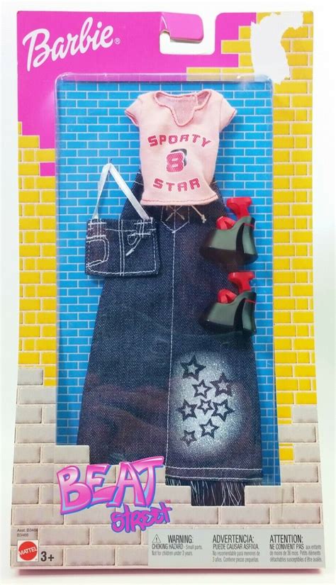 Barbie Beat Street Fashion Pink TShirt And Denim Skirt No.B3486 NRFB