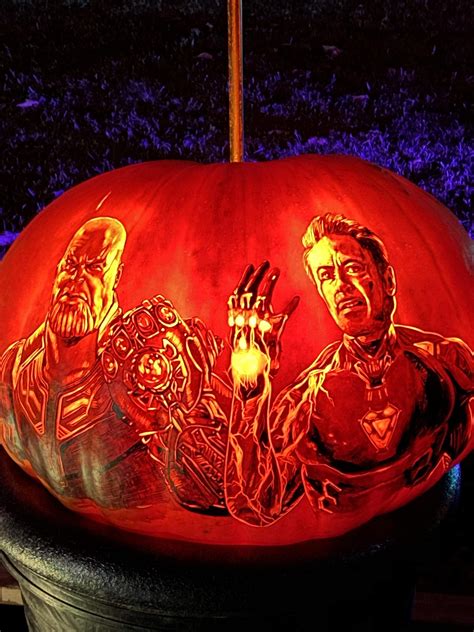 Avengers Jack O Lantern ハロウィンの飾りつけのアベンジャーズ・ジャック・オ・ランタン Cia