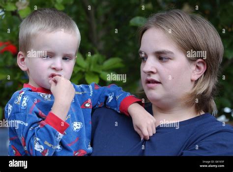 Emma Upfold With Her Four Year Old Son Jack Rumsey At Home In Thurnby
